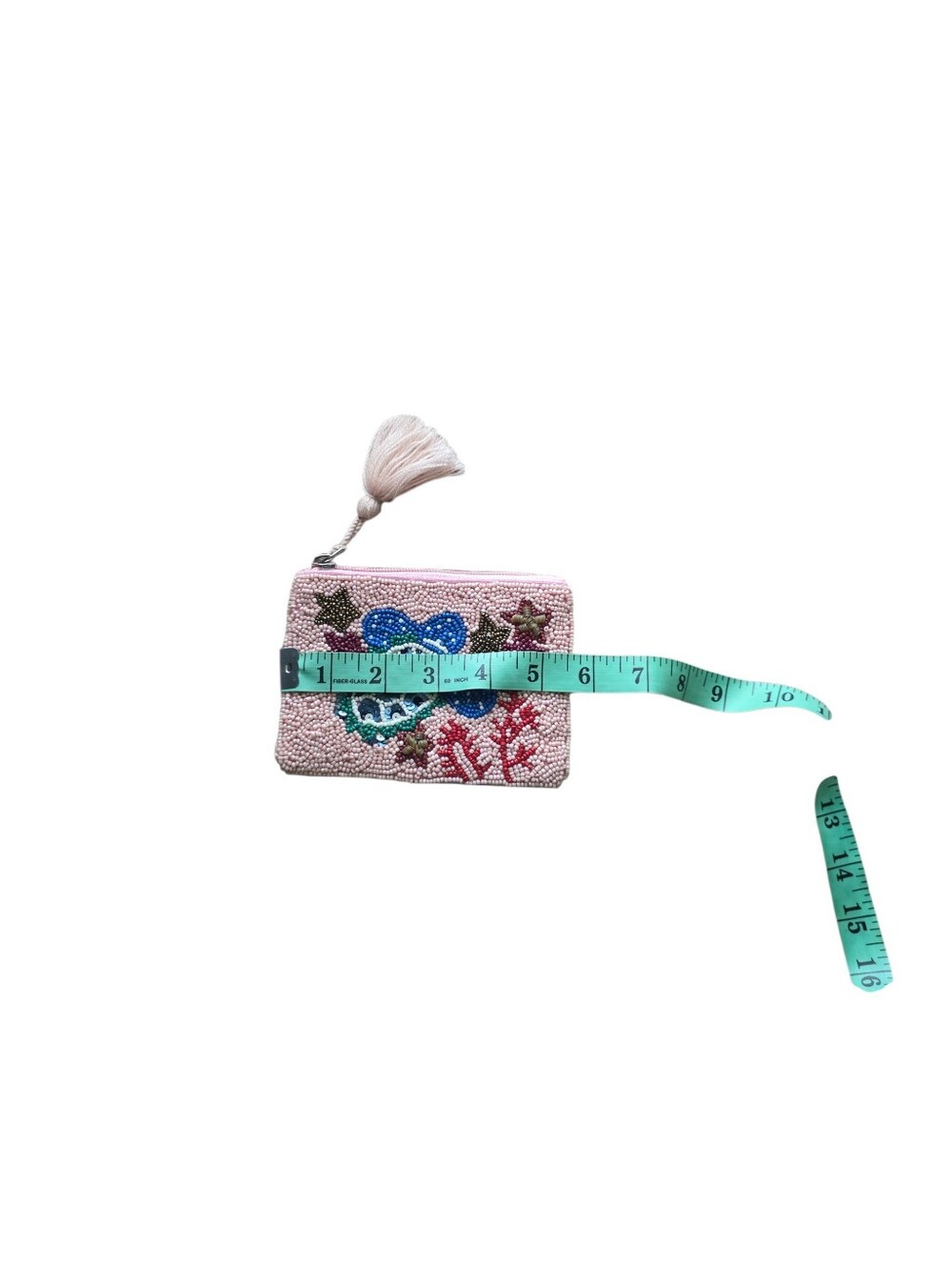 America & Beyond Embellished Beach Themed Coin Pouch - Picture 3 of 6